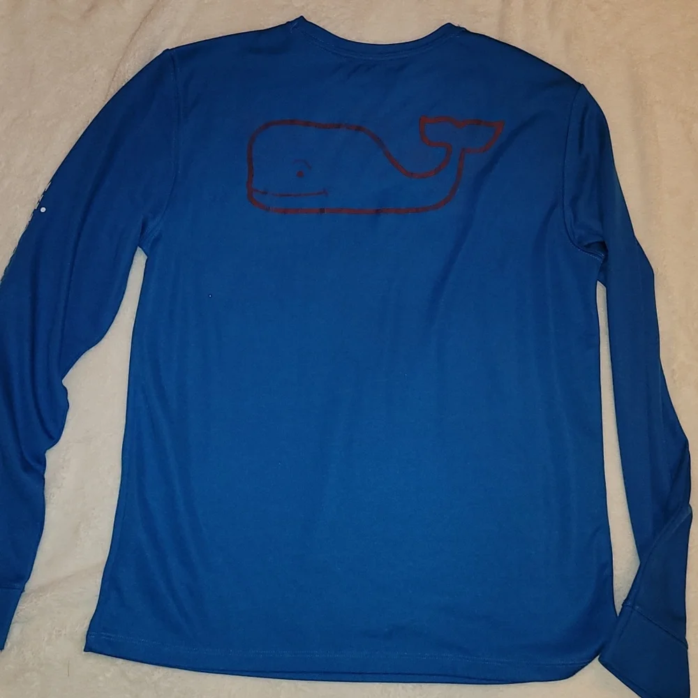 Vineyard Vines Boy's Performance Shirt Size Large Blue - Picture 5 of 5